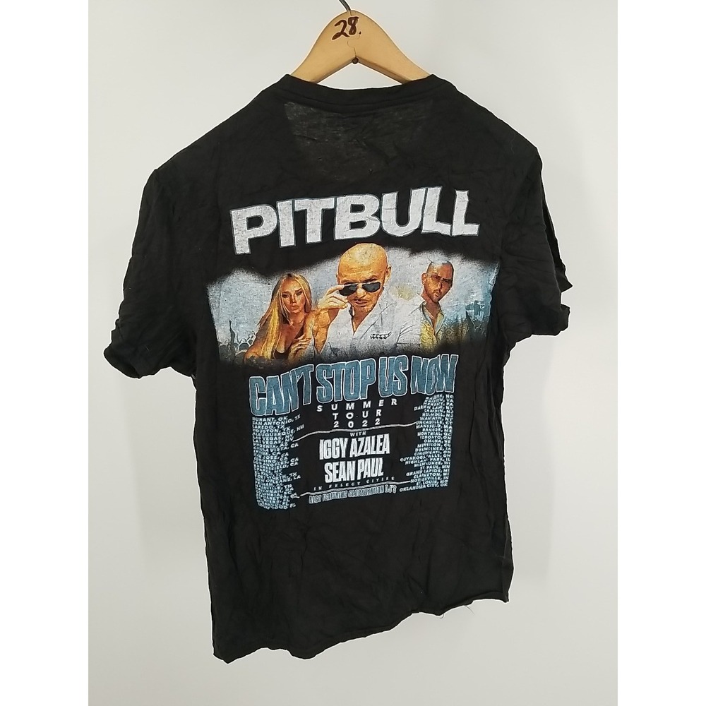 Pitbull 2022 Can't Stop Us Now Tour T-shirt Medium Sean Paul Reggaeton T-shirt - Picture 6 of 6